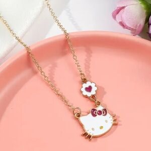New Sanrio Hello Kitty gold tone necklace Women'